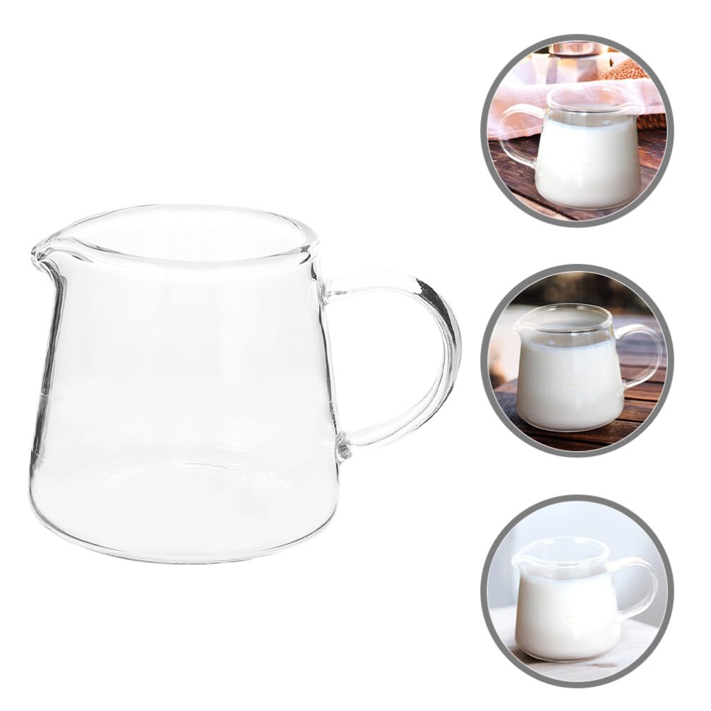 UPKOCH Bricco per latte trasparente, di Creamer, Bricco del latte, Tazza Latte Tazza Caffè In