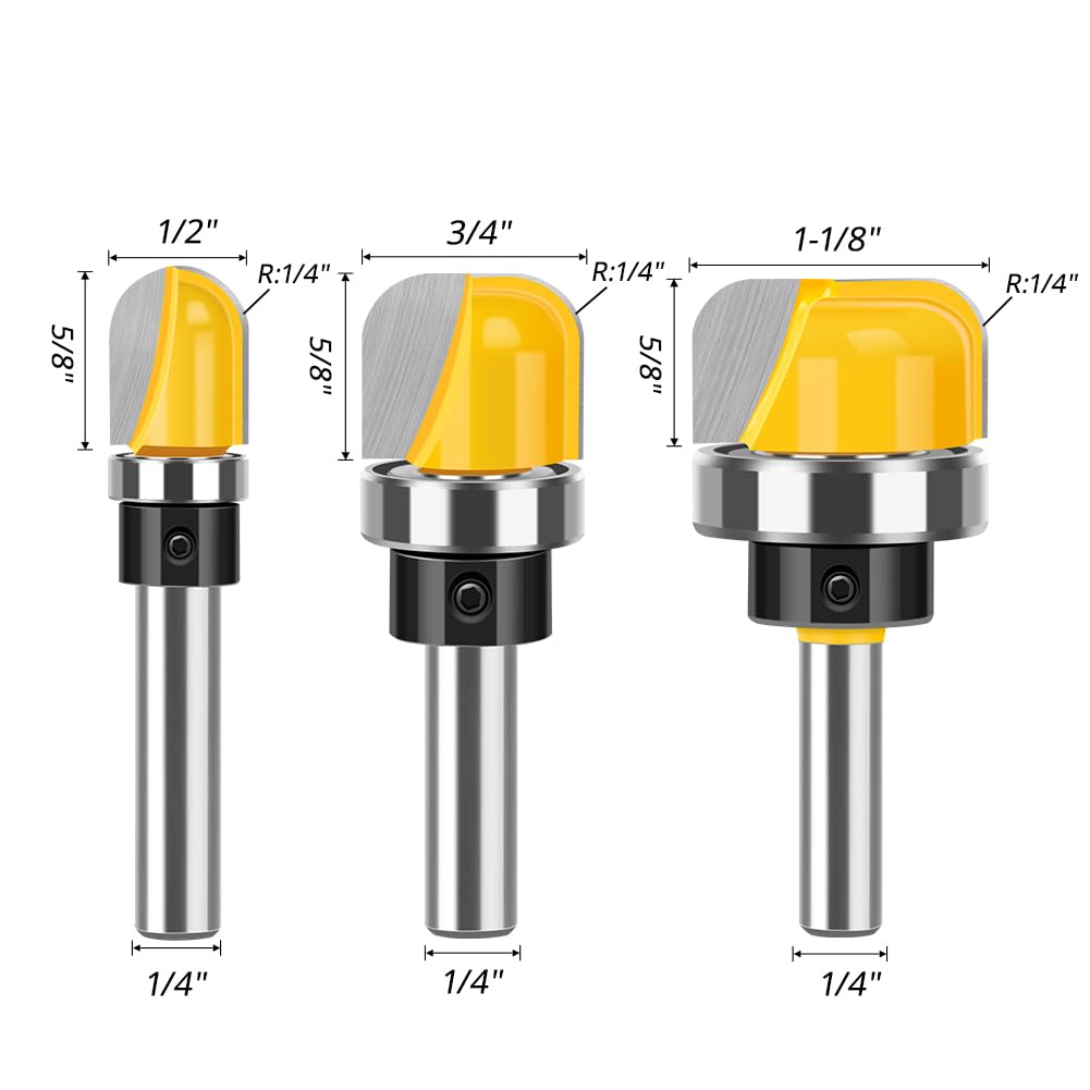 YONICO - Router Bits 1/4 Shank