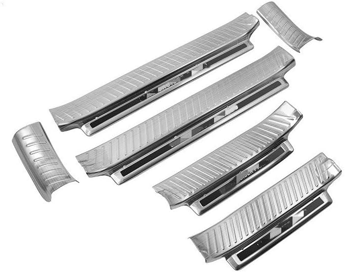 スカッフプレート ステップガード ドアシル保護カバー 6Pセット 専用設計 5人乗り用 2009年～2023年対応 SUS304ステ