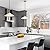 classy leaves Pendant Lights Kitchen Island, 14-Inch Gold and White Metal Pendant Light Fixtures, Modern Kitchen Pendant Lighting Over Island