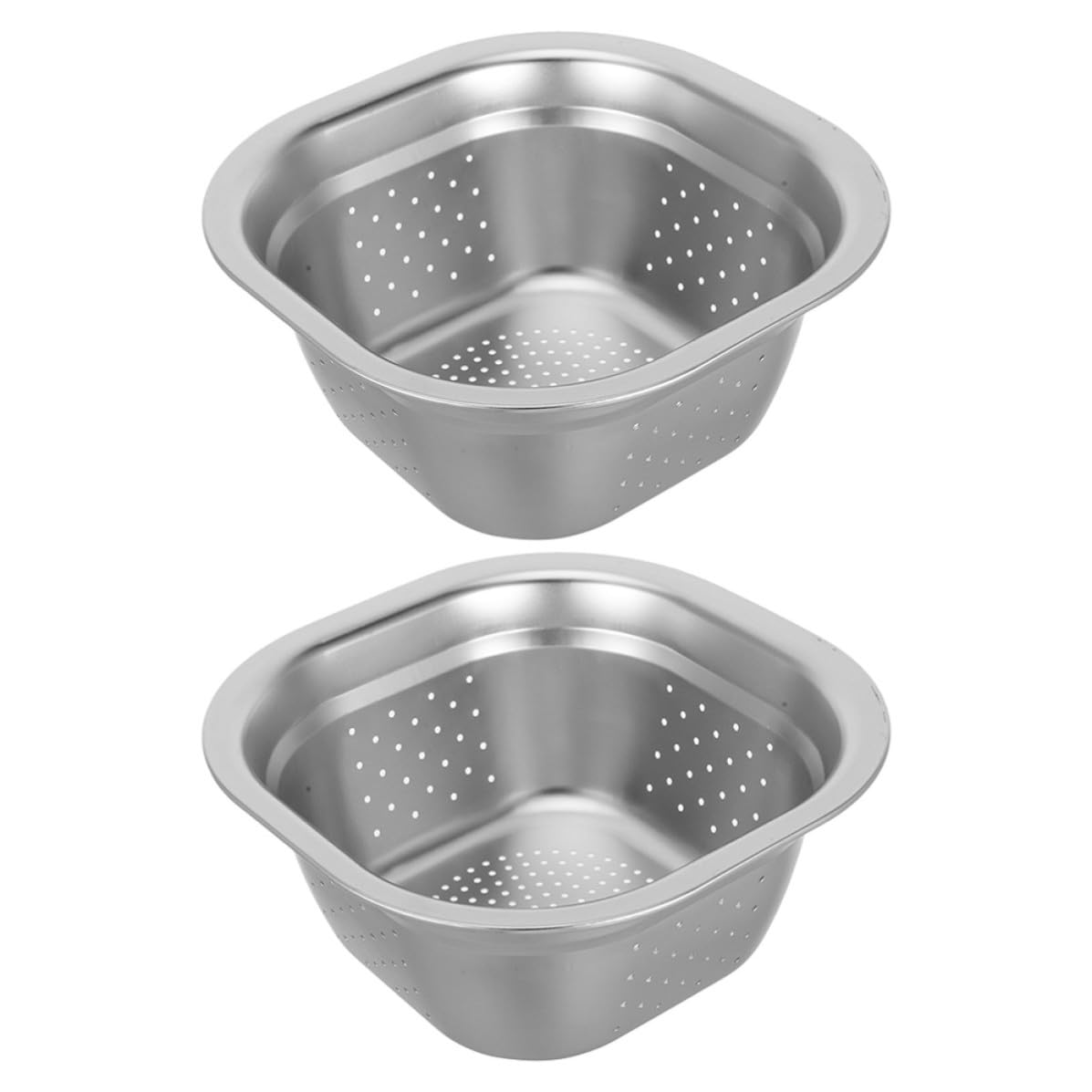 Lavabos cuadrados STOBAZA de acero inoxidable con diseño multifuncional para ahorrar espacio