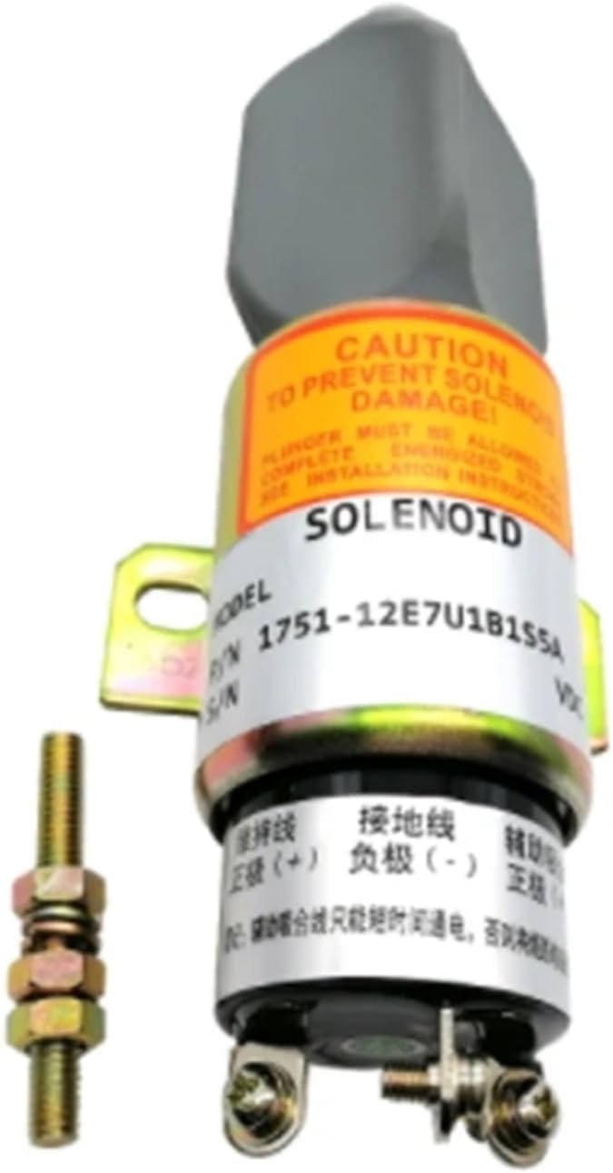 12V Fuel Shut Off Solenoid SA-4984-12 1751-12E2U1B1 1751-12E2U1B1S For Genie Lift S40 S45 S60 S65 S80 S85 Z34+ For Cummins