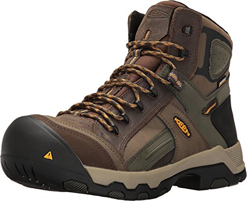 Image of KEEN Utility Men's Davenport Mid Height Leather Composite Toe Waterproof Work Boots