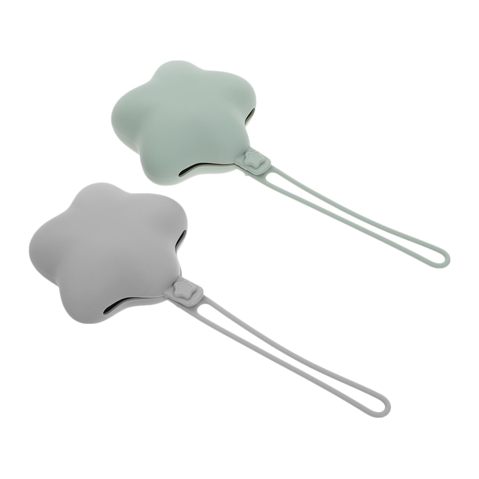 SHOWERORO 2pcs Silicone Case Portable Holder for Baby Case Travel Storage Container Baby Organizers for Boys Girls