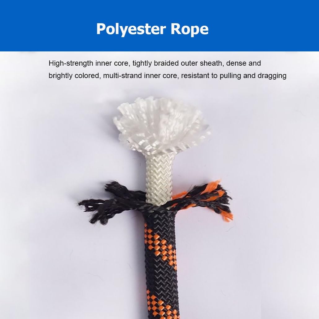 Corde de gréement Arbt de 1/2 Pouce, 100 mètres, en Polyester Solide et Robuste, Corde Polyvalente adaptée au Camping, à la Voile, à la randonnée, aux travaux portuaires et à d'autres activi