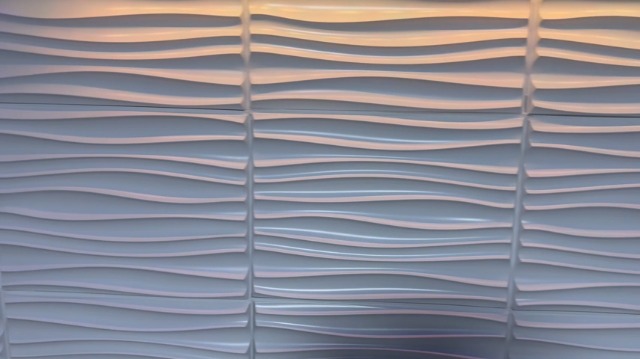 Wall Paneling Art3d 3D Wall Panels 24-Pack - White Wavy PVC Accent For ...
