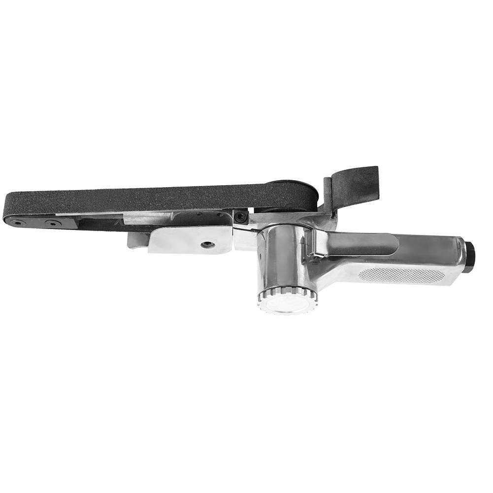 Szlifierka pneumatyczna, 16000 obr./min Pneumatyczna szlifierka taśmowa, szlifierka taśmowa 1/4 powietrza do szlifowania części spawanych 10 x 330 mm / 20 x 520 mm (20 x 520 mm)