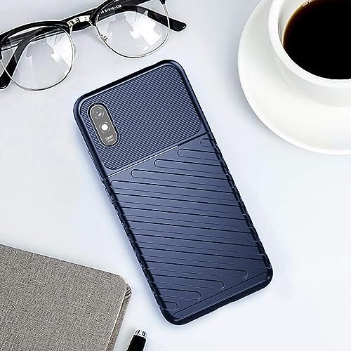 Image of Amazon Brand - Solimo Shockproof Mobile Cover Compatible with Mi Redmi 9A 4G / 9A Sport 4G / 9i 4G / 9i Sport 4G (360 Degree Protection | Protective Design | Anti-Scratch Tough Slim TPU Case), Blue