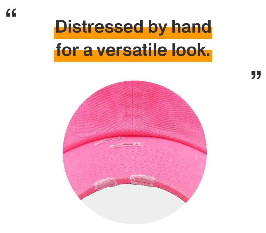 Image of KBETHOS Vintage Washed Distressed Cotton Dad Hat Baseball Cap Adjustable Polo Trucker Unisex Style Headwear