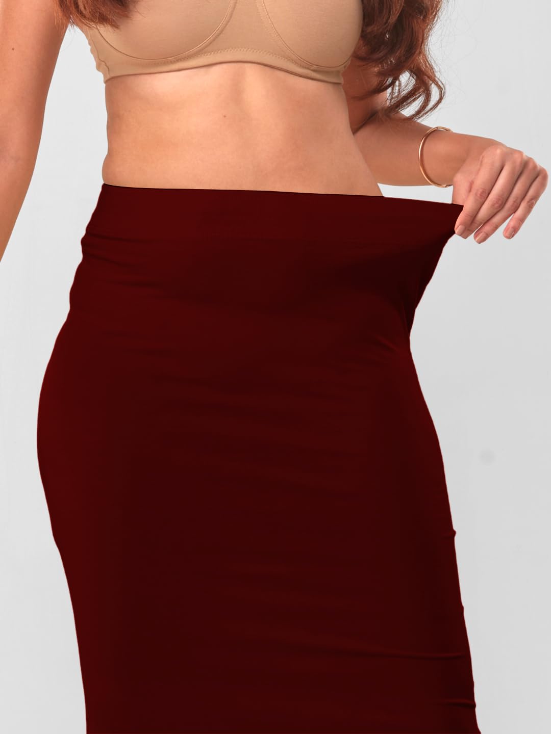 Lyra Women Saree Shaper (Petticoat) Maroon 3
