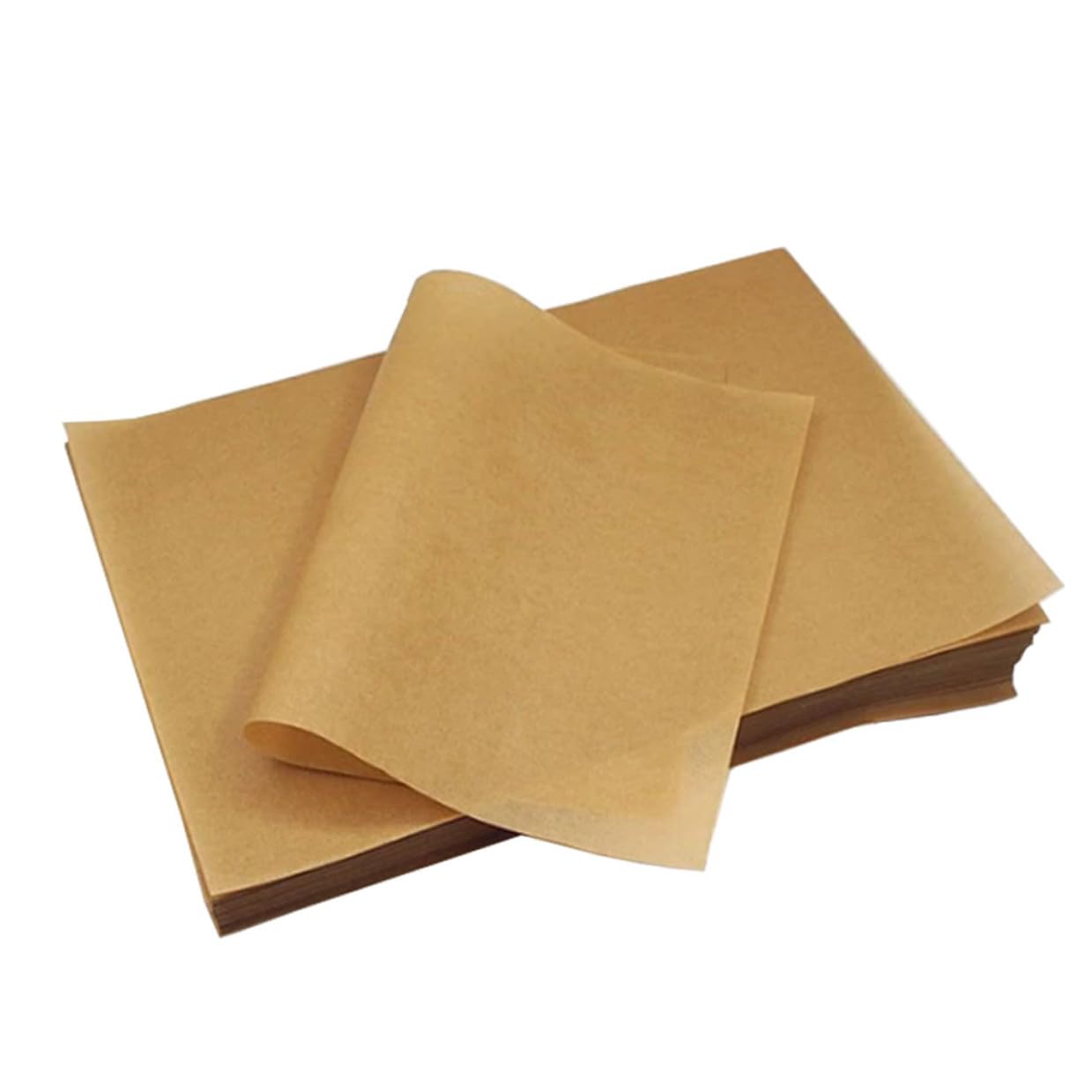LALAFINA Carta da Forno per Alimenti 30x40 Cm 100 Pezzi in Carta Kraft Naturale Resistente alle Alte Temperature per Cucina, Panetteria e Barbecue, Teglie da Forno Antiaderenti Usa e Getta