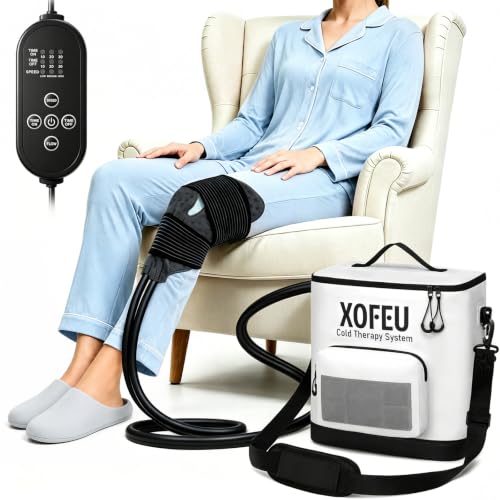 Ice Machine for Knee After Surgery Program Timer Cold Therapy for Knee Replacement FSA Eligible HSA 19Qt Cryotherapy System for ACL TKR & Sports Training Recovery Pain Relief Reduce Swelling