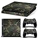 FENGLING Pellicola Adesiva Rimovibile Mimetica Mimetica in Vinile per Pelle per Playstation 4 Console PS4 + 2 Pezzi Decalcomanie Copertura Controller Gratuito
