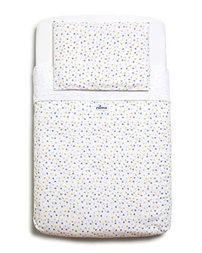 Niimo Lenzuola Next to Me Compatibili Set Lenzuola (3 Pezzi+ Trapunta) 100% Cotone per culla cosleeping Chicco Lullago Cullami Cam Jane Babyside Brevi altre con dimensioni 50x83 per neonato