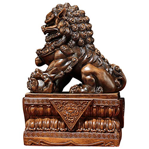 Lion Fu Foo Dogs Feng Shui de protection contre les énergies négatives et ornement de richesse