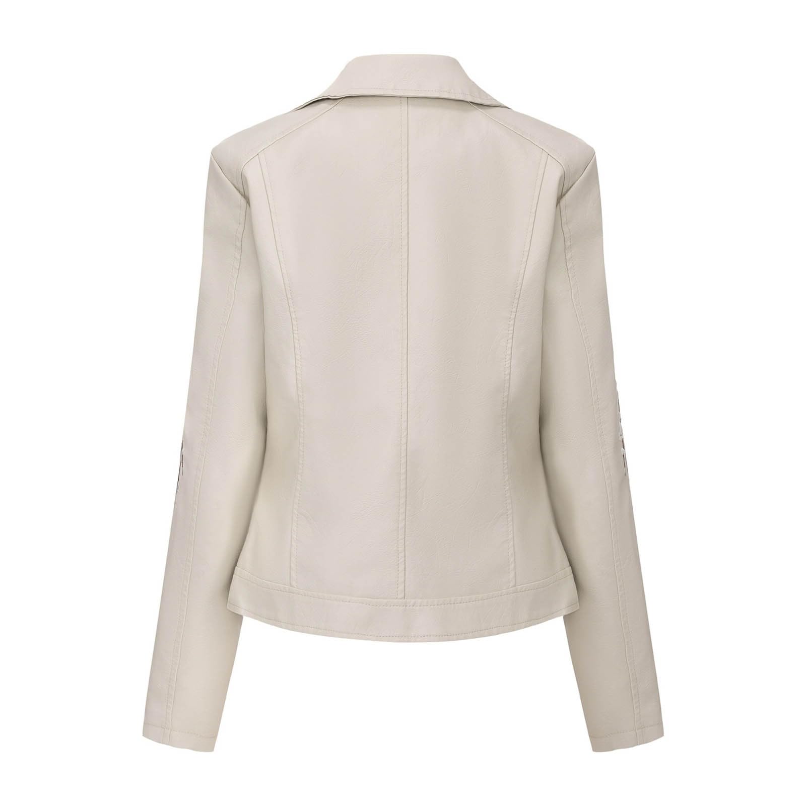Giacca in Pelle Donna Giubbino Giacchetto Oversize Jacket Ecopelle Eleganti Giacchino Leggera Giubbotto Biker Leggero Bomber Finta Corta di Curvy Corto