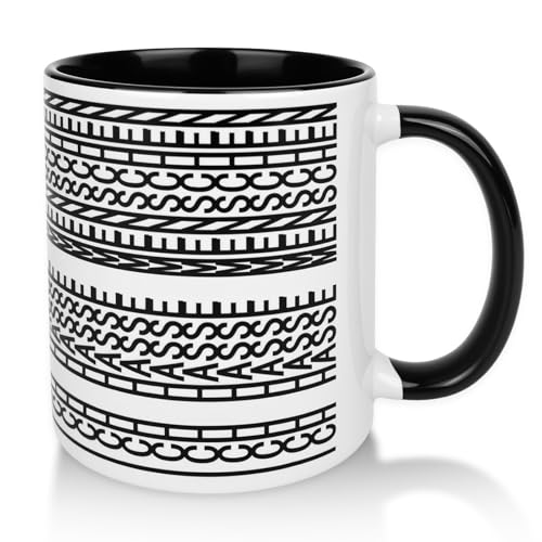 ZHLIMY Ich Hasse Menschen Tasse Tasse Ich Hasse Menschen mit Einem lustigen Spruch Lustiges Geschenk Allover-Druck Horizontale Lesung (Schwarz)