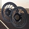 MuChaIOAK Waterproof Ebike Conversion Kit, 20"" Front/Rear Wheel Conversion Kit 48V 1000W Electric Bicycle Hub Motor Kit Brushless Gearless Motor Kit, Fast Start (Front), Black #2