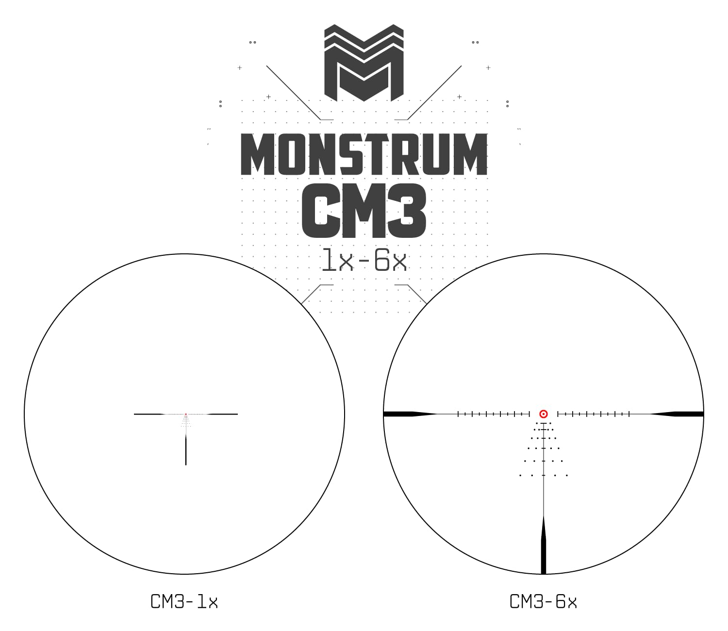 Amazon.com : Monstrum Archangel X2 1-6x First Focal Plane FFP LPVO