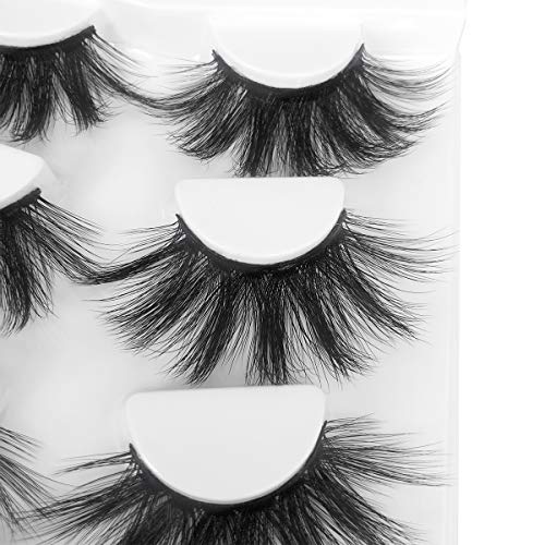 Mikiwi 25mm Faux Mink Lashes, 25mm Lashes, 6D Faux mink lashes, Faux Mink Eyelashes, Dramatic Lashes, Faux Mink Eyelashes (6D4-01)