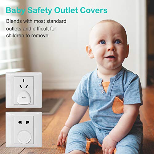 Furniture Anchors for Baby Proofing, 6-Pack Updated Two Movable Ends Anti-Tip Furniture Anchor, Bonus10 Outlet Covers & All Metal Mounting Hardwares, for Flat Screen TV, Dresser, Bookcase, Cabinets - Thumbnail 7