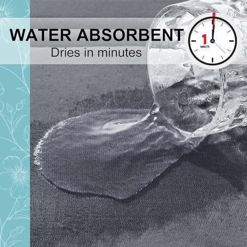 smiry Memory Foam Bath Mat, 40 x 60 cm, Extra Soft Non-Slip Bathroom Mat, Super Absorbent Quick Dry Bath Mats for Bathroom, Thick, Comfortable, Machine-Washable Bathroom Floor Rug, Dark Grey - Image 5