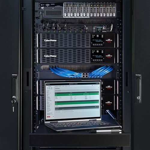Image of CyberPower PR2200RT2UC Smart App Sinewave UPS Battery Backup and Surge Protector, 2200VA /2200W, 8 Outlets, 2U Rack /Tower, AVR, Built-in Cloud Monitoring, UL Certified