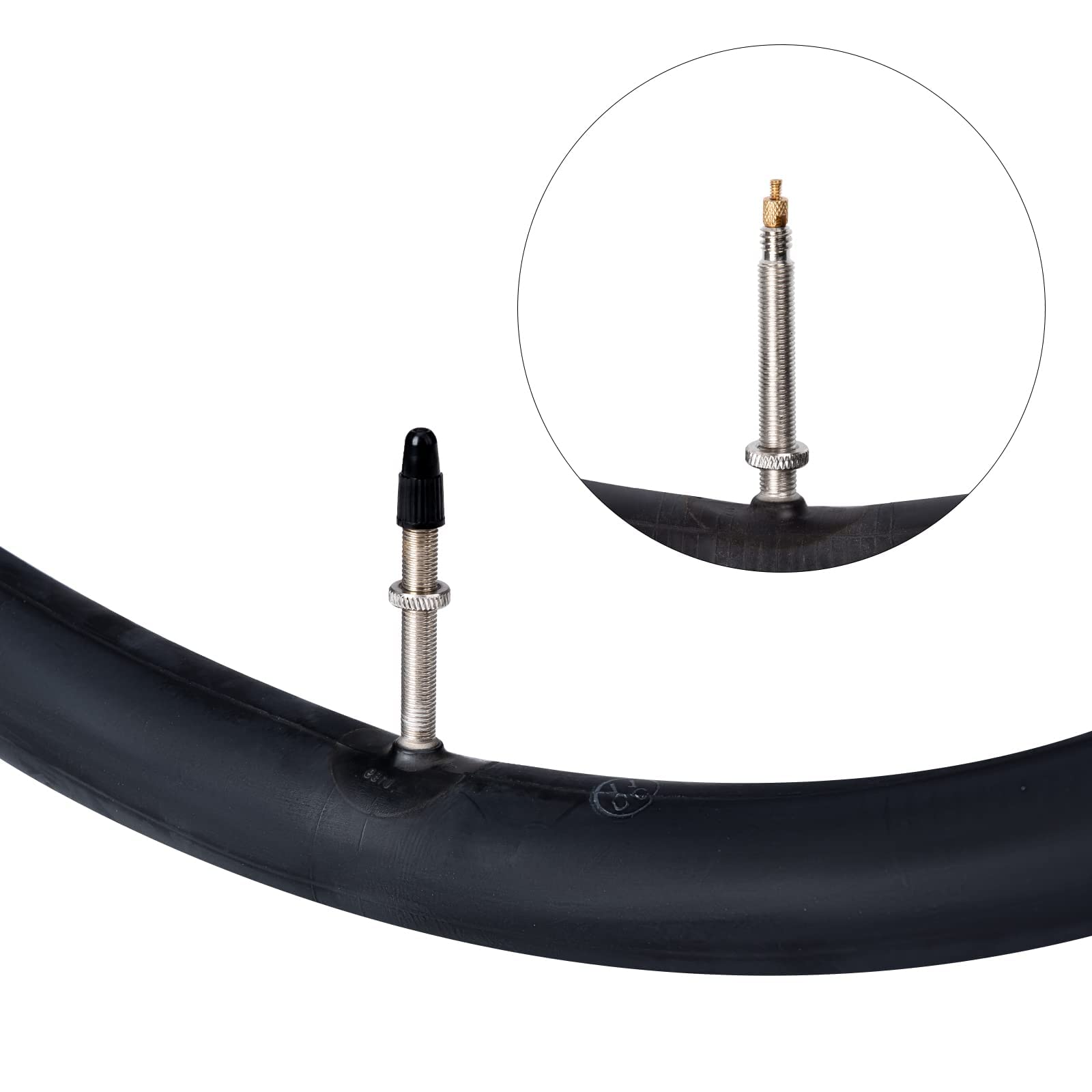 Chambre à Air 12.5 X 2.25 Avec Tige De Valve Angulaire Compatible Avec La Plupart Des Scooters électriques 12 1/2 X2 1/4, Mini-vélos, Vélo De Poche, Chambres à Air De Poussette (1