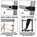 Telescopic Ladder Extension Folding Ladder Aluminum 16.4ft/5m Portable Lightweight Telescoping Extendable Ladders, Non-Slip Home Roofing Loft Tool Multi-Use Collapsible Ladder, 330lbs Capacity