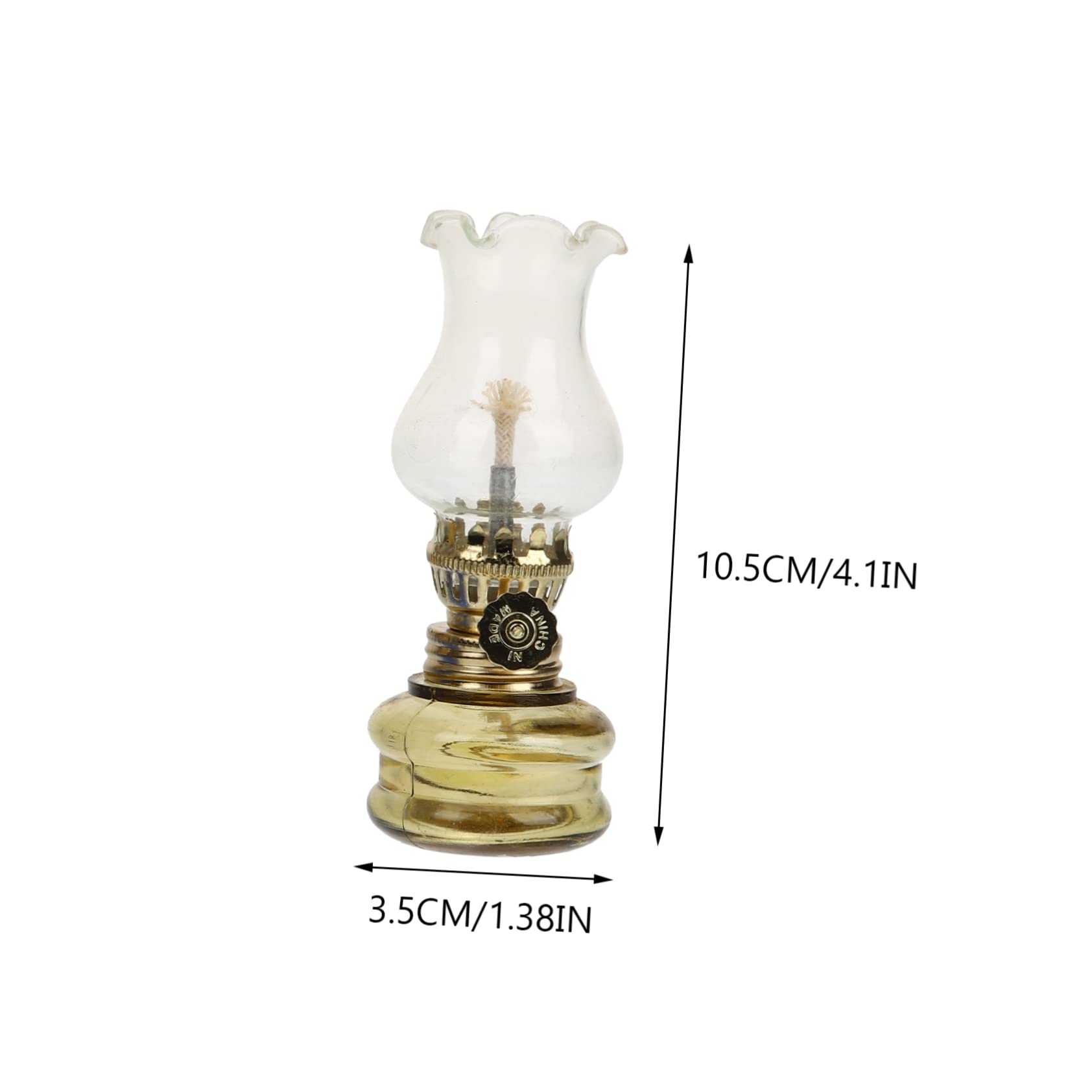 TOPBATHY 5 Sätze Kerosinlampe Tischlampe The Desk Lamp Pultleuchte Kerosinlaterne Table Lamps Lampen Hurrikan Tischdeko Rustikale Petroleumlampe Öllampe Mit Großer Kammer Glas 3 Stück * 5
