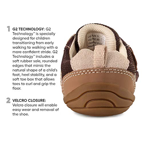 Pediped Grip-N-Go Adrian Sneaker (Toddler),Chocolate Brown,19 Eu (4-4.5 M Us Toddler) #TOP7