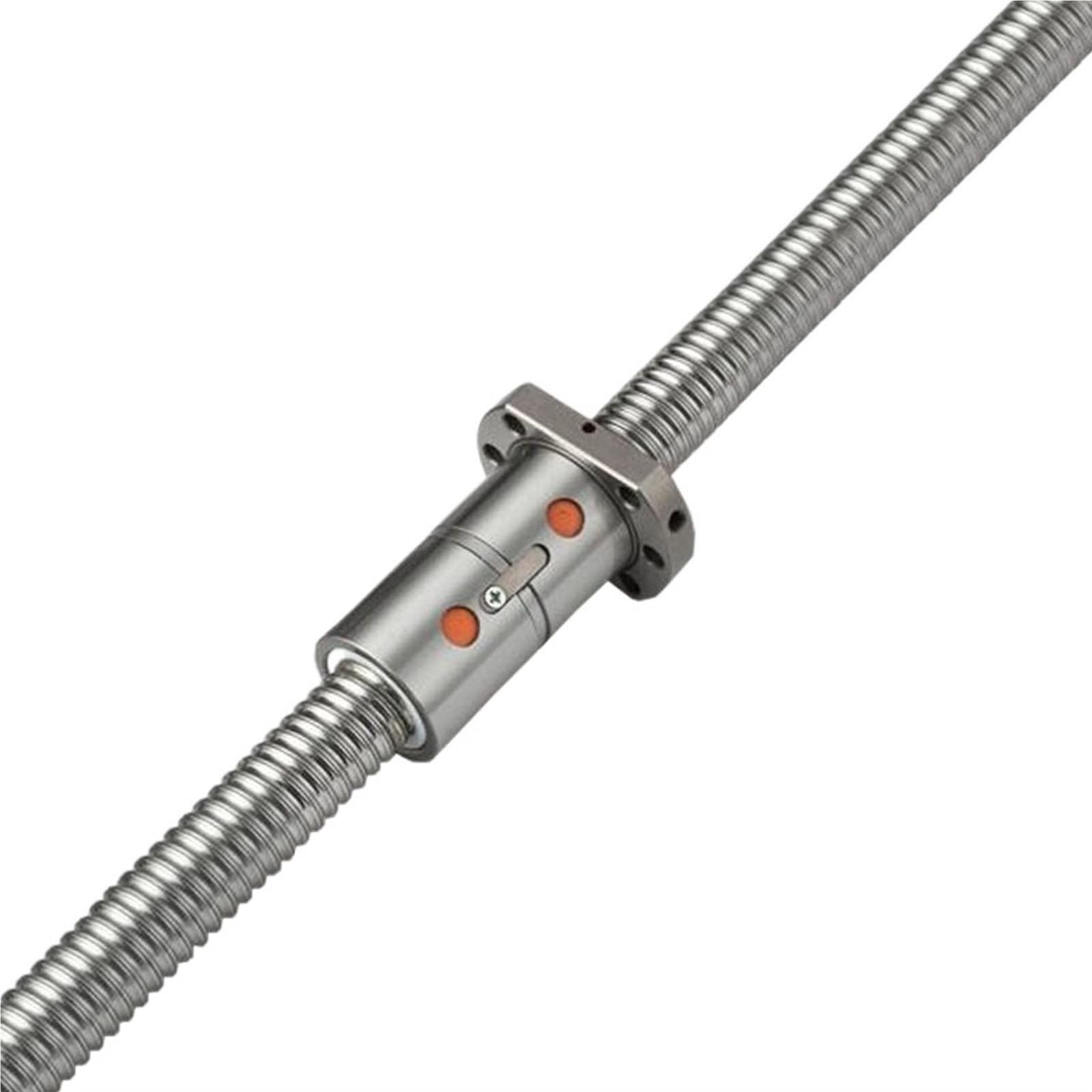 Zestaw śrub kulowych, C7 DFU2505 Walcowana śruba kulowa Podwójna nakrętka bez końca Gwint RH 25x5 mm 100-1000(100mm)