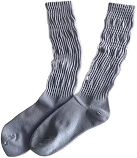 Calcetines largos de algodón para mujer, color rojo rosa, para otoño e invierno