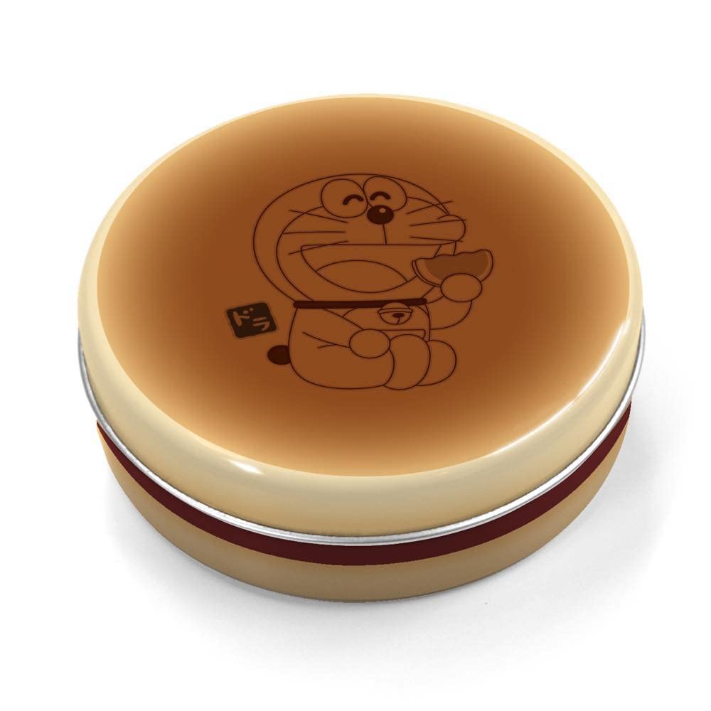 フェリシモ ドラえもん スマホケース 販売終了品 ブラウン どら焼き 大 どこでもドア」型ケースに“どら焼き型ヘッドホンカバー”も