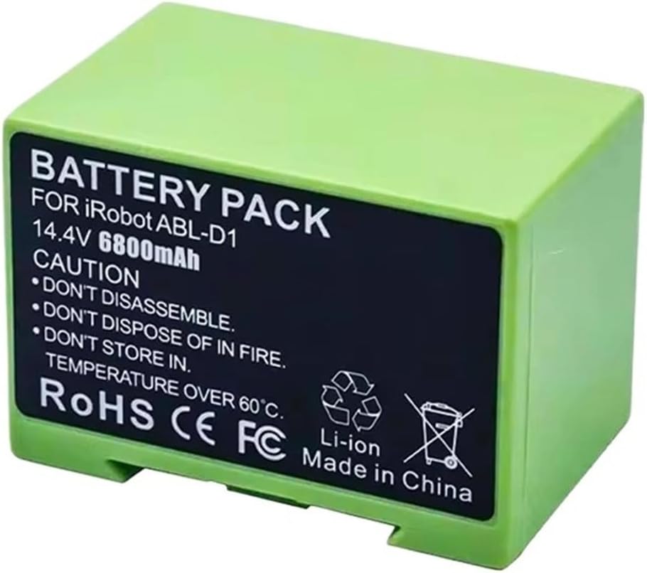 Compatible for Roomba Robotic Vacuum Cleaner for I7 I7+ I8 E5 E6 I7550 5150 E6198 I7158, ABL-D1 ABL-D2 Replacement Rechargeable Battery, High-Capacity 3400mAh Battery(2800)