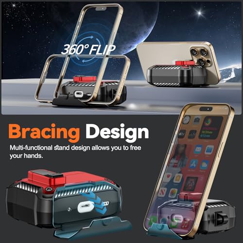 Image of for AirPods Pro 1st /2nd Case with Lock & Phone Stand(Red) | Automatic Snap Switch Lock,Carbon Fiber Texture Design Cover with Cleaner Kit