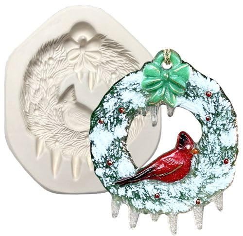 Wreath Ornament Glass Fusing Frit Mold