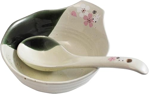 Miniatura 6 de Studio Ghibli - My Neighbor Totoro - SakuraCherry Blossom, Skater Serie de platos tradicionales de porcelana japonesa - Cuchara de sopa
