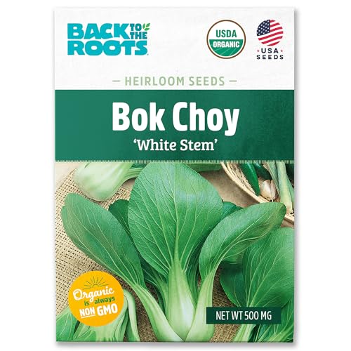 Back to the Roots 100% Organic Seed Packet - Bok Choy 'White Stem' 500mg