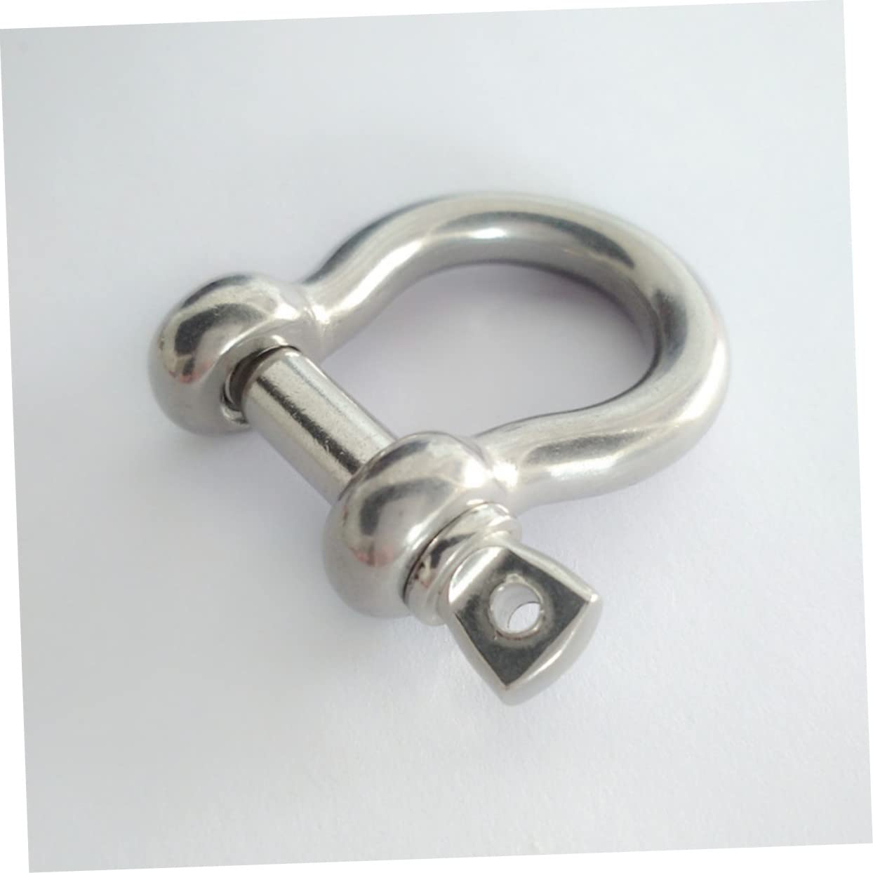 FUNOMOCYA Sturdy Bow Shackles 2pcs 304 Stainless Steel Lifting Shackles for Chain Bumper Recovery Use