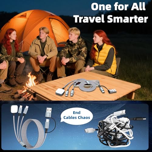 Travel Essentials 3 in 2 Charging Cable for Phone Watch Charger - image 4
