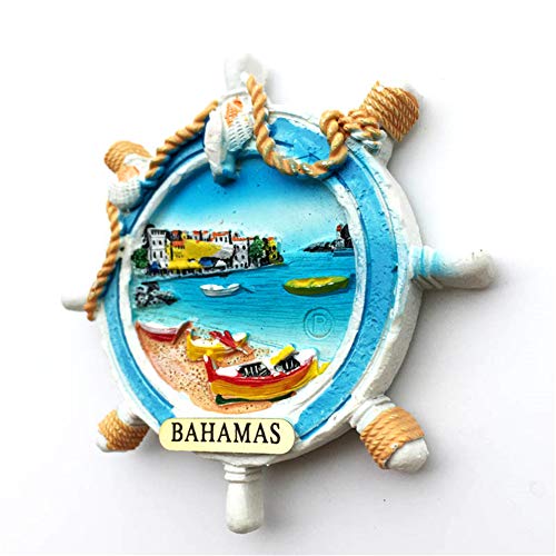Imán decorativo Bahamas 3D de resina artesanal miniatura 4