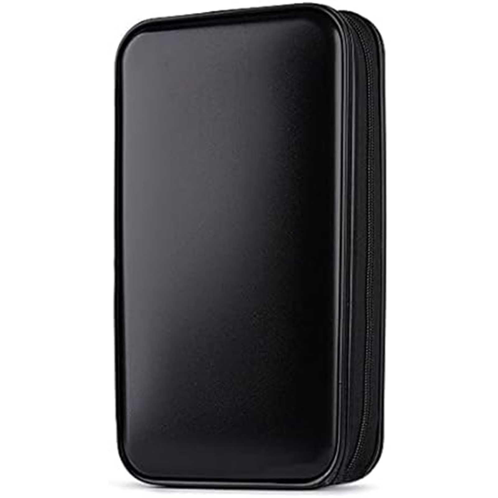 DVD Players - 80 Capacity CD Case DVD Case Disc DVD VCD DJ Storage Album Bag Hard Box Double Side DVD Storage case Black-image-49