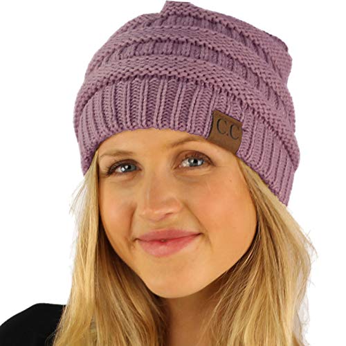 Image of Hatsandscarf CC Exclusives Solid Color Beanie Tail Hat for Adult (MB-20A)