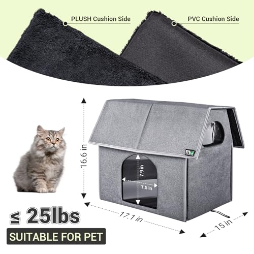 Miu Color Outdoor Cat House, Large Weatherproof Cat Houses thumb #3
