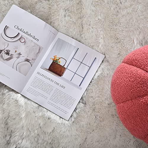 Latepis White With Grey Tips 2X10 Runner Rug For Hallway Faux Fur Rug Fluffy Rugs Furry Rugs Washable Rug For Living Room Hallway Rug Rectangle #TOP4