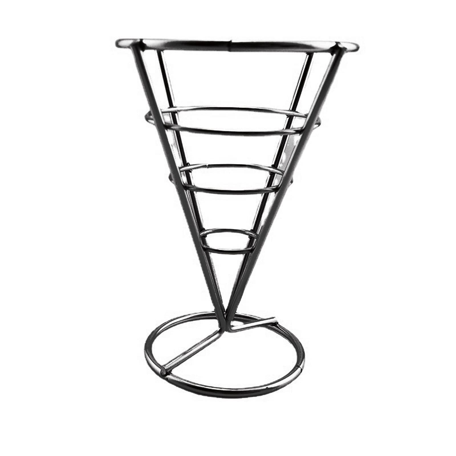 Hsyzygian French Fries Stand Cone Snacks Display Baskets Chicken Display Rack Wire Stands for Kitchen Restaurant Party French Cone Basket Fry Holder