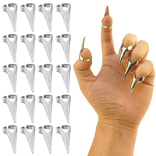 20Pcs Finger Claws Cosplay Claws Rings Adjustable Open...