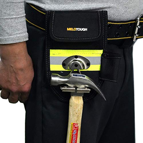 Image of MELOTOUGH Tool Belt Holder Tool Belt Hook Drill Bit Tote Hammer Holder | Multi-Function Tool Belt Hook, Tape Measure Clip, Drill Bit Tote, Hammer Loop, Fits Cordless Drills & Power Tools