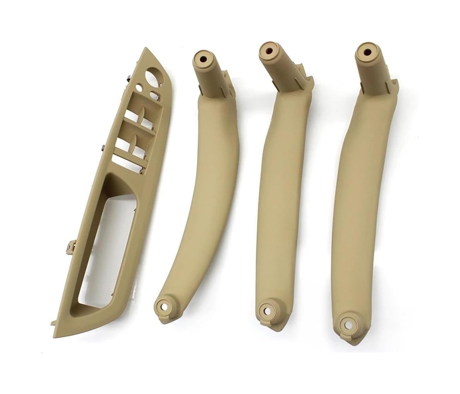 FANGZIQF Inner Door Pull Handles LHD RHD Inteior Door Pull Handle Kit for X5 for X6 E70 E71 2007-2013 4PCS Set(Beige,LHD)